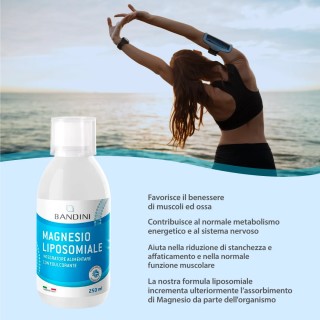Bandini® - Magnesio Liposomiale 250ml liquido - Alto Assorbimento