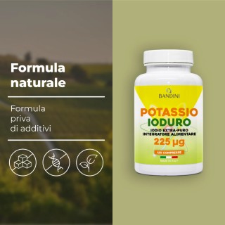 Iodio KI Puro 120 compresse di ioduro di potassio ad alto dosaggio