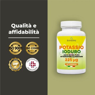 Iodio KI Puro 120 compresse di ioduro di potassio ad alto dosaggio