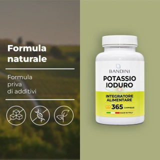 Iodio Ki Puro 365 compresse potenti - Rimedio contro la Tiroide