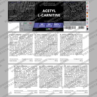 Acetil Carnitina - 60 Capsule - Per sportivi adulti - Performance Top