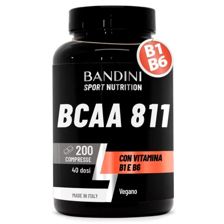 BCAA 8.1.1 200 compresse - Integratore per lo Sport con B1 e B6