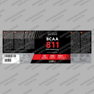 BCAA 8.1.1 200 compresse - Integratore per lo Sport con B1 e B6