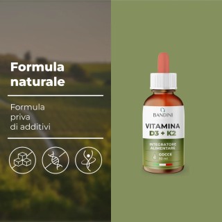 Vitamina D3 K2 liquida 30 ml migliora la coagulazione del sangue