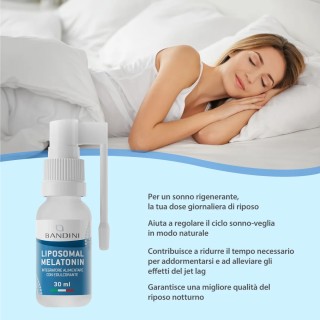 Bandini® - Melatonina liposomiale spray liquida in gocce da 30 ml
