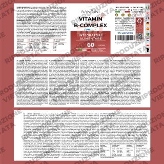 Vitamina B Complex 60 capsule 100% vegan & No OGM