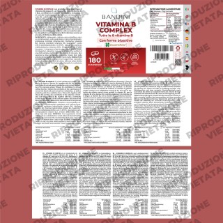 Vitamina B Complex 180 compresse - Contro lo stress ossidativo