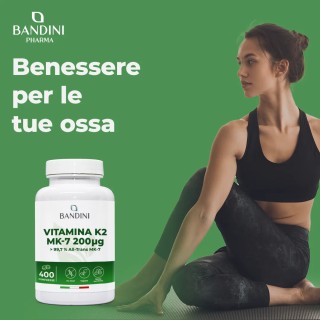 Vitamina K2 | 400 Compresse | Vit K2 Italiana per Ossa normali