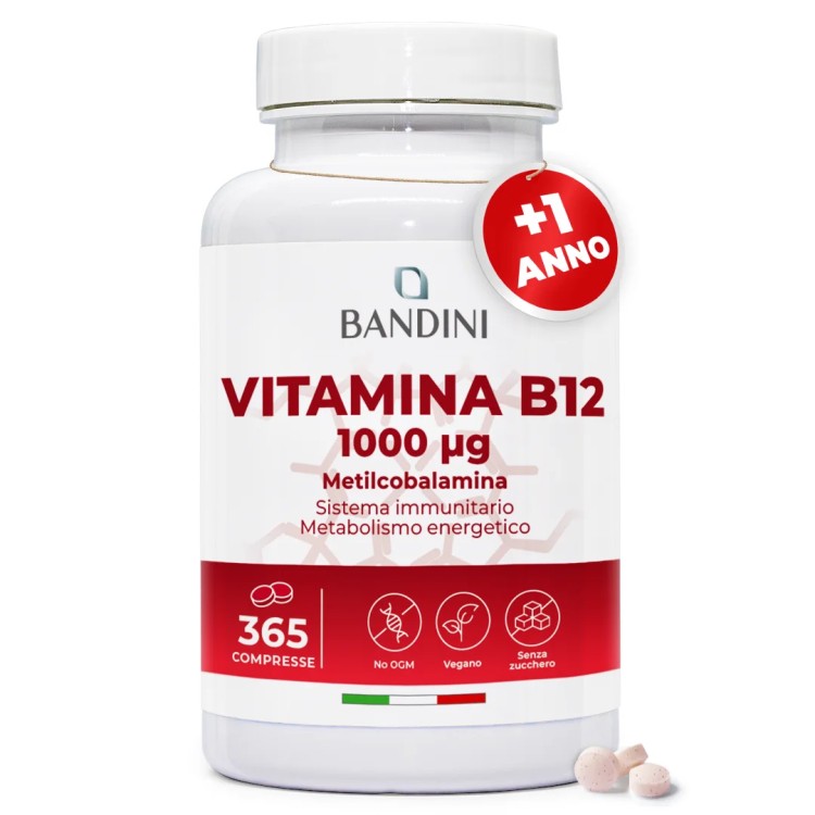 Vitamina B12 100% Vegan - Riduce la stanchezza fisica e mentale
