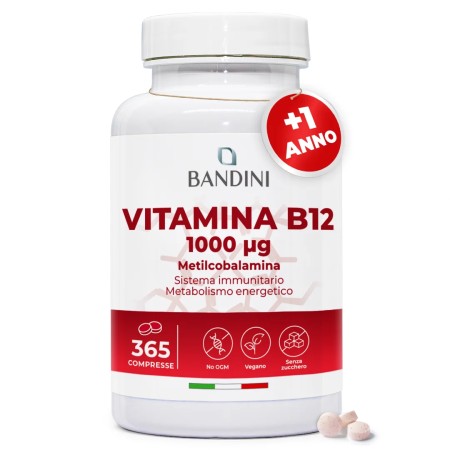 Vitamina B12 100% Vegan - Riduce la stanchezza fisica e mentale