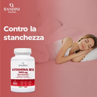Vitamina B12 100% Vegan - Riduce la stanchezza fisica e mentale