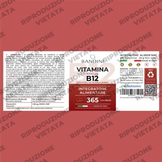 Vitamina B12 100% Vegan - Riduce la stanchezza fisica e mentale