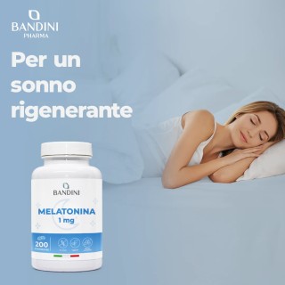 Melatonina Pura 200 Compresse - Forte per Dormire e Jet Lag