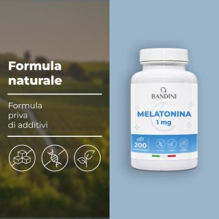 Melatonina Pura 200 Compresse - Forte per Dormire e Jet Lag