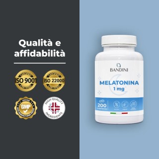 Melatonina Pura 200 Compresse - Forte per Dormire e Jet Lag