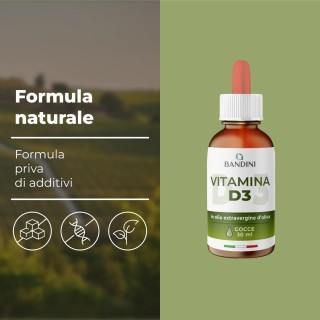 Vitamina D3 gocce 30 ml - Integratore di Vitamina D per le ossa