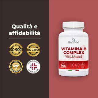 Vitamina B Complex 365 compresse 100% vegano & No OGM