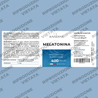 Melatonina Pura 400 Compresse - Forte per Dormire e Jet Lag