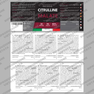 Citrulline Malate da 90 compresse ad alto dosaggio per culturisti