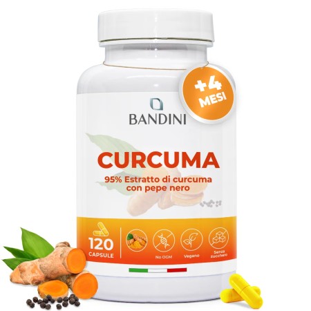 Curcuma 120 capsule antinfiammatorio dolori mestruali ed articolari