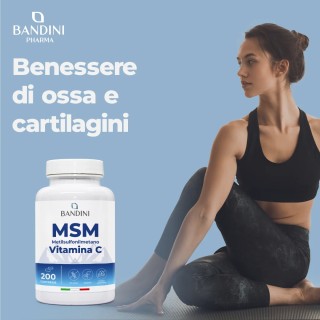 MSM 200 Compresse - Crescita dei capelli & Pelle ed Unghie sane