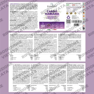 Cardo Mariano 150 capsule - Fegato sano - Diuretico e digestivo