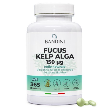 Fucus Kelp Algae 150mcg in compresse fonte di Iodio