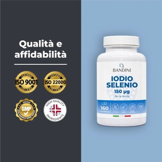 Iodio con Selenio 150 mcg compresse per la Tiroide