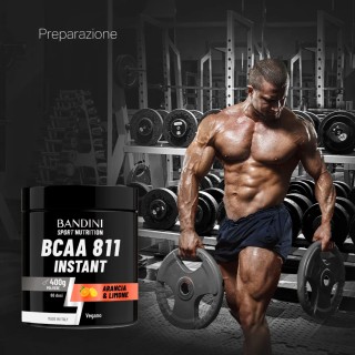 BCAA 8:1:1 in polvere da 400 g al gusto di Arancia e Limone