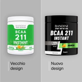BCAA 2:1:1 in polvere pura da 400 grammi al gusto di Arancia
