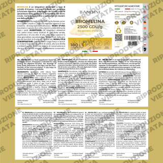 Bromelina 180 capsule depurativa forte e drenante per la cellulite