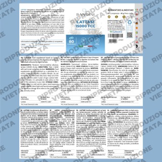 Lattasi 15.000 FCC - 80 compresse per intolleranza al lattosio