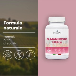 D-mannosio 180 capsule - Integratore per cistite