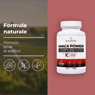 Maca Power 240 capsule alto dosaggio con Arginina e Tribulus
