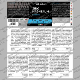 Zinco e Magnesio 180 capsule con vitamina B6