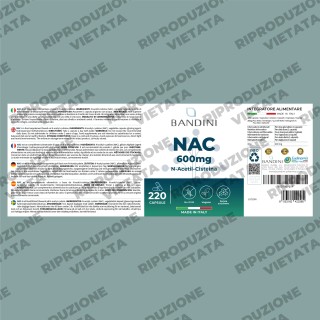 NAC N-Acetil-Cisteina 600mg | 220 Capsule | Difese immunitarie