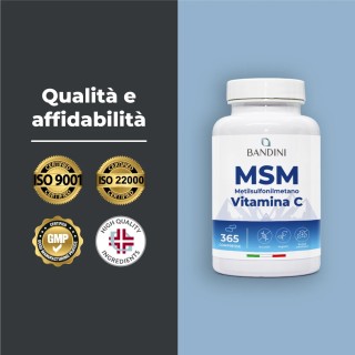 MSM 365 Compresse - Ossa, Articolazioni, Unghie e Capelli sani