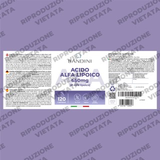Acido Alfa Lipoico 650 mg 120 capsule | Antiossidante naturale