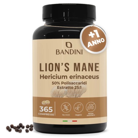 Lions Mane 365 compresse - Benessere intestinale e cognitivo