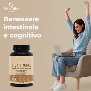 Lions Mane 365 compresse - Benessere intestinale e cognitivo