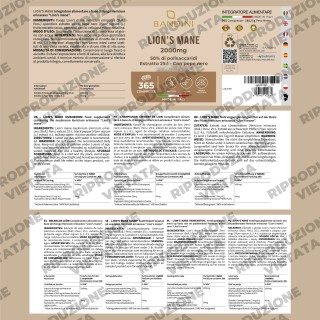 Lions Mane 365 compresse - Benessere intestinale e cognitivo