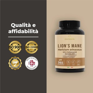 Lions Mane 365 compresse - Benessere intestinale e cognitivo