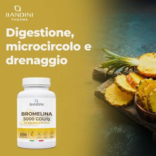 Bromelina integratore 200 compresse - Estratto di ananas drenante