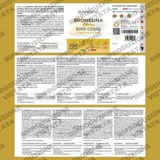 Bromelina integratore 200 compresse - Estratto di ananas drenante