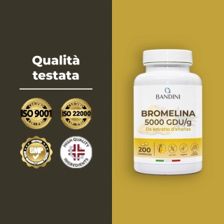 Bromelina integratore 200 compresse - Estratto di ananas drenante