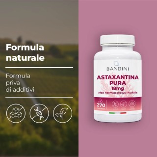 Astaxantina Naturale 270 capsule 18 mg - Integratore antiossidante