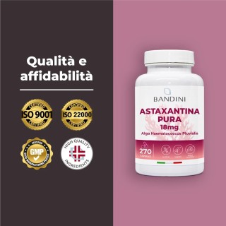 Astaxantina Naturale 270 capsule 18 mg - Integratore antiossidante