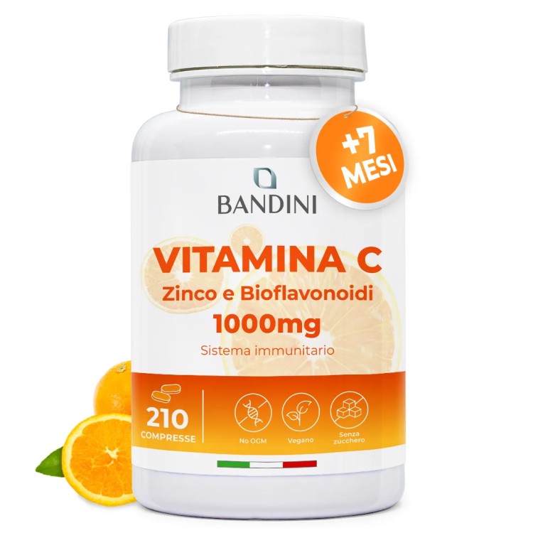 Vitamina C 1000mg integratore 210 compresse con Zinco