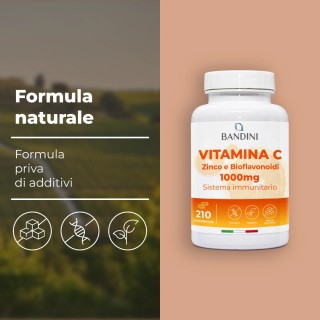 Vitamina C 1000mg integratore 210 compresse con Zinco