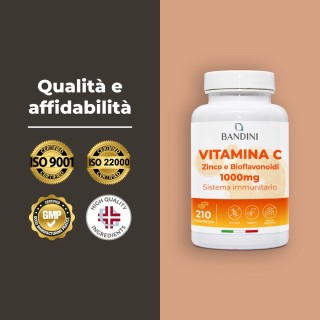 Vitamina C 1000mg integratore 210 compresse con Zinco